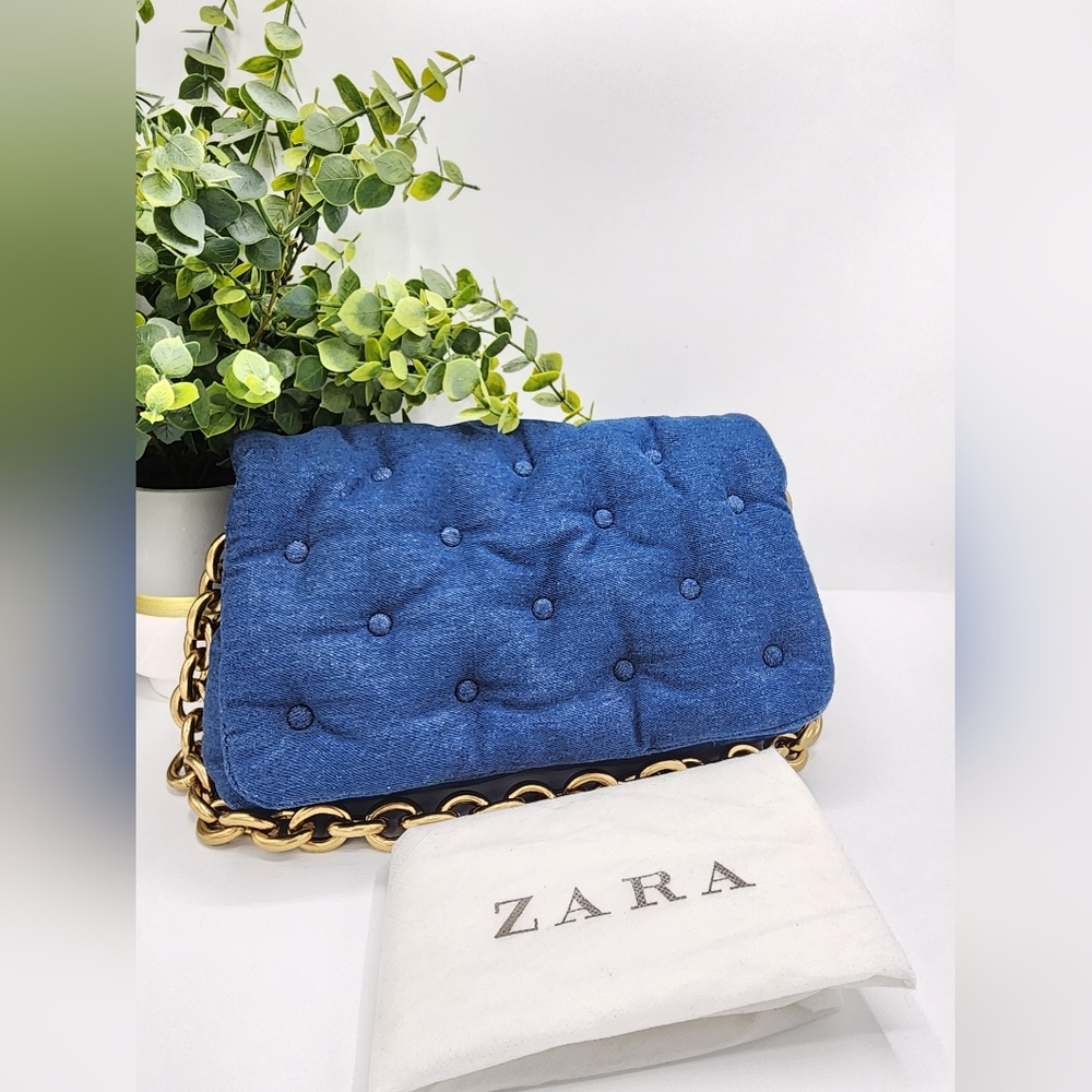 🔥Zara denim shoulder bag🔥